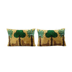 İpek Ikat Kadife Kırlent Kılıfı 2'li Set 40 x 60 cm