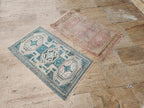 Vintage Türk Yastık Halı 2'li Set 55 x 92 cm