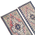 Vintage Türk Yastık Halı 2'li Set 55 x 98 cm