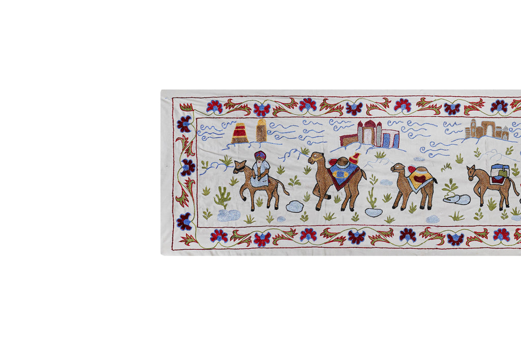 El İşlemesi Suzani Yolluk 51 x 190 cm