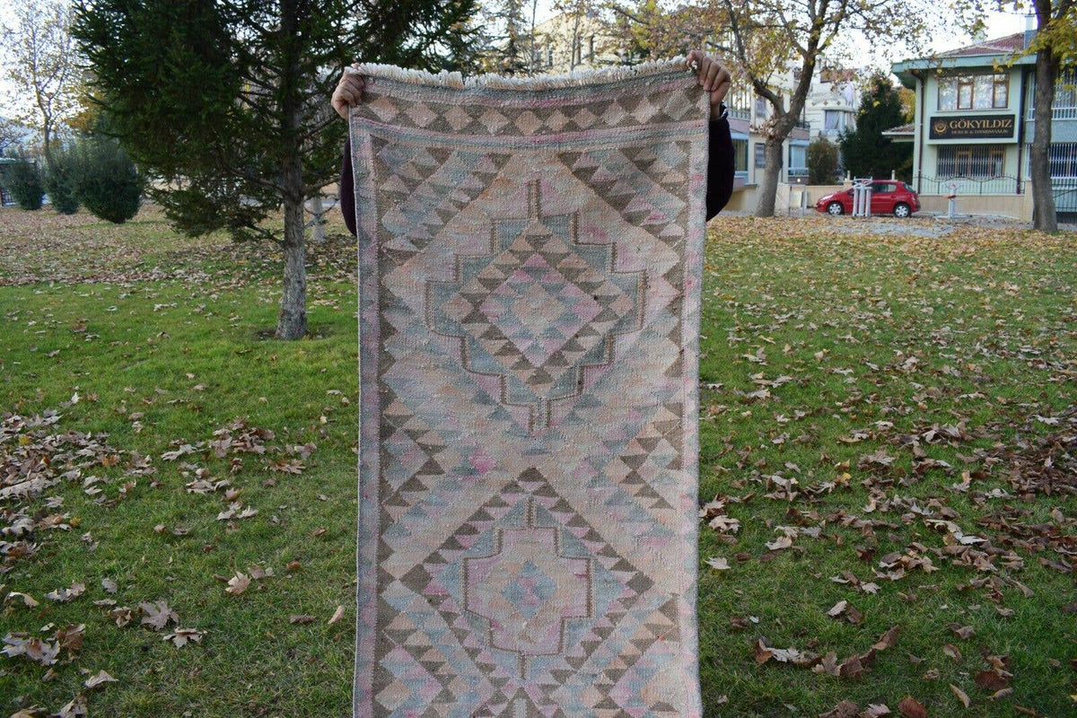 Vintage Herki Kilim Yolluk 76 x 350 cm