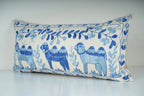 Deve Desenli Suzani Kırlent Kılıfı 40 x 90 cm