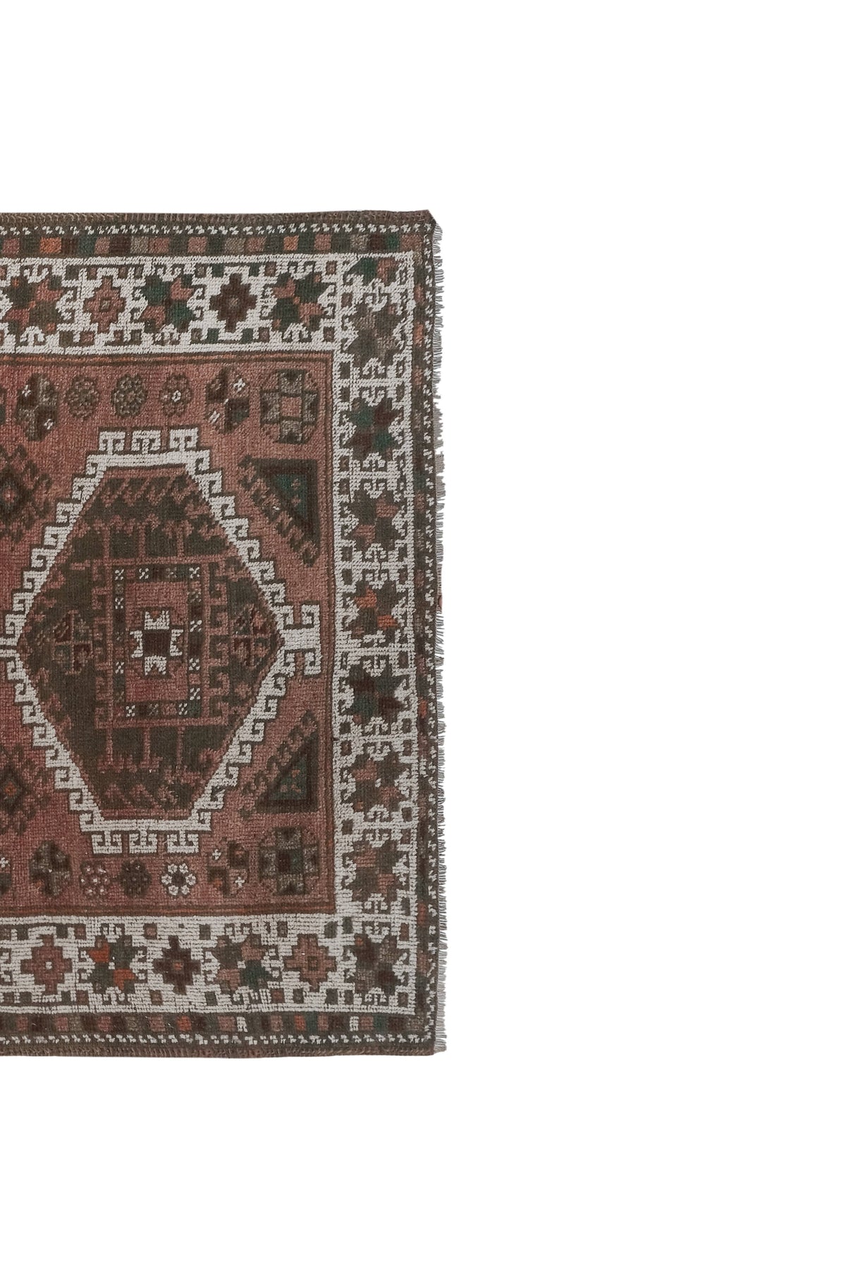 Vintage Kürt Halı Yolluk 133 x 262 cm