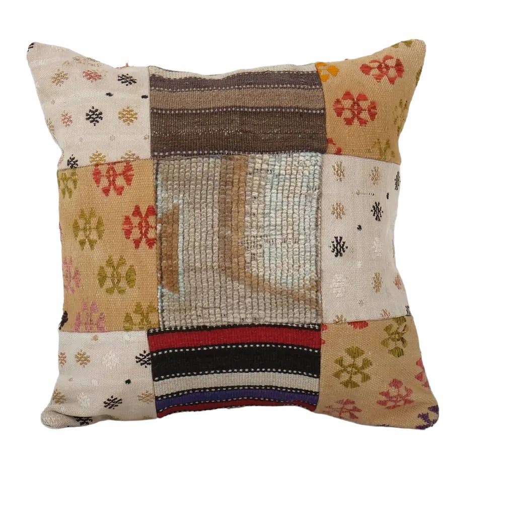 Patchwork Kırlent Kılıfı 45 x 45 cm