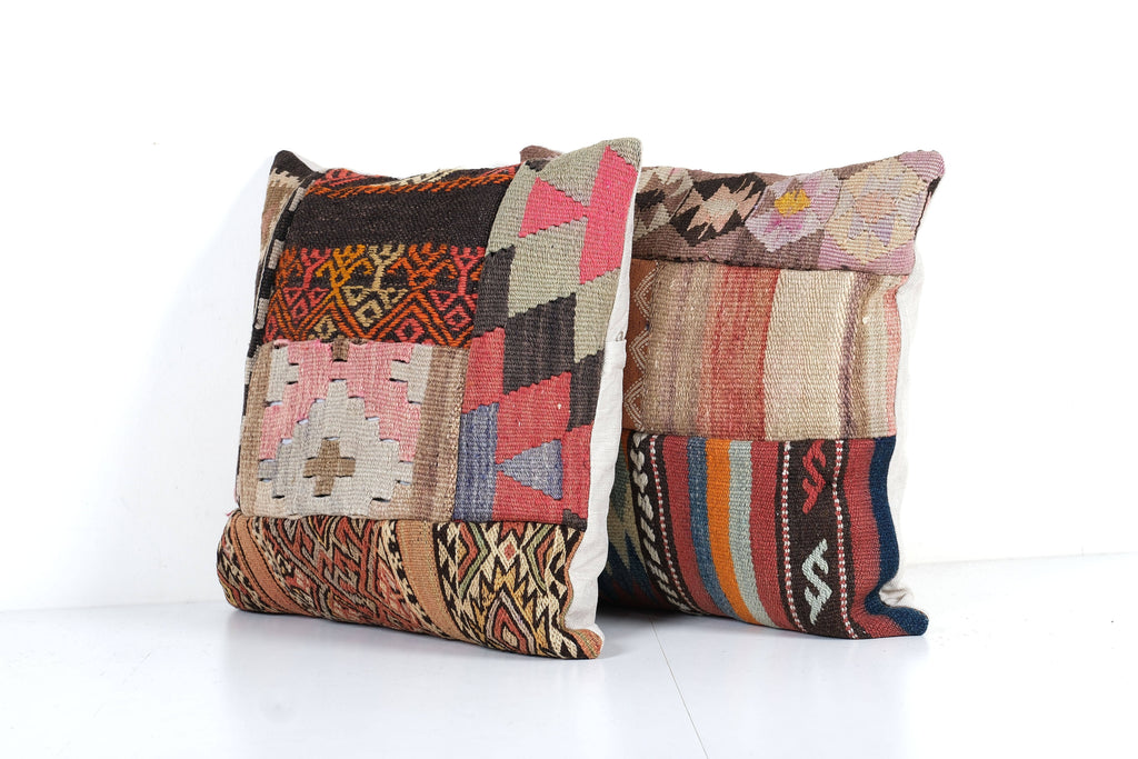 Halı Kırlent Kılıfı 2'li Set 50 x 50 cm