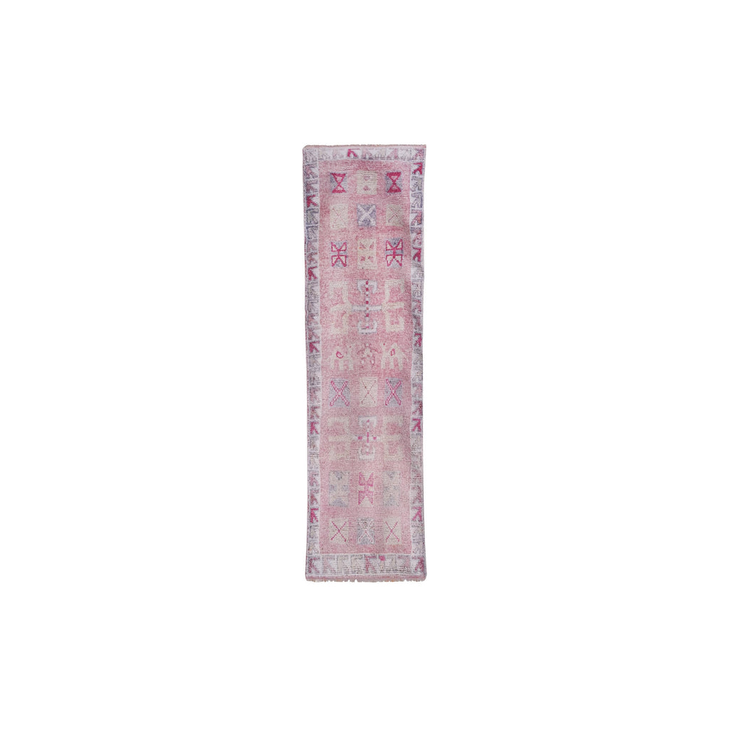 Vintage Herki Halı Yolluk 87 x 297 cm