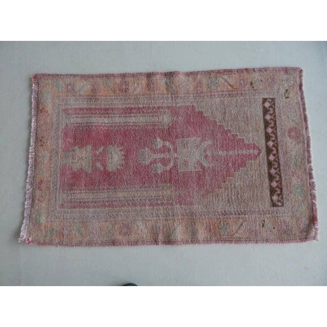 Vintage Uşak Yastık Halı 66 x 104 cm