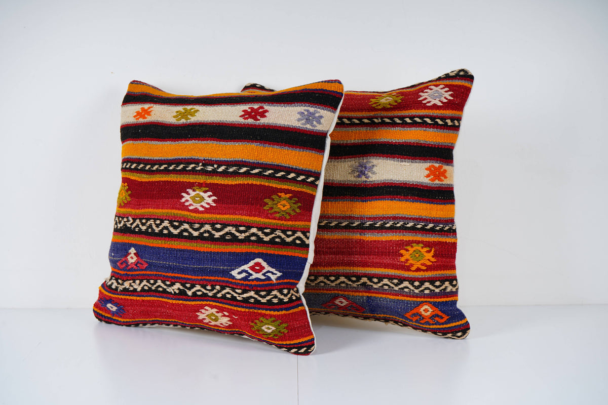 Kilim Kırlent Kılıfı 2'li Set 50 x 50 cm