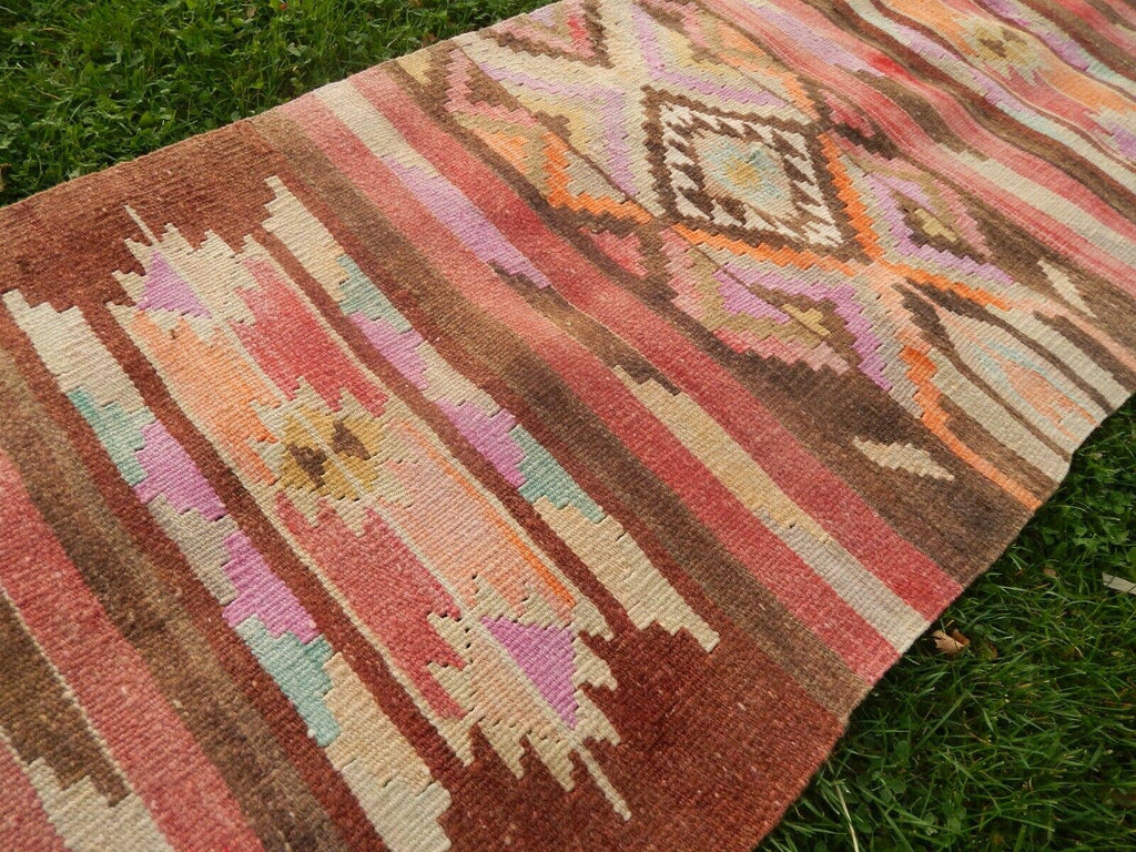 Vintage Kürt Kilim Yolluk 78 x 298 cm