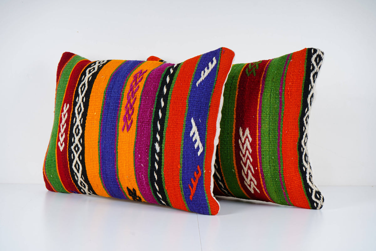 Kilim Kırlent Kılıfı 2'li Set 45 x 60 cm