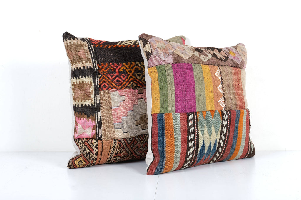 Halı Kırlent Kılıfı 2'li Set 50 x 50 cm