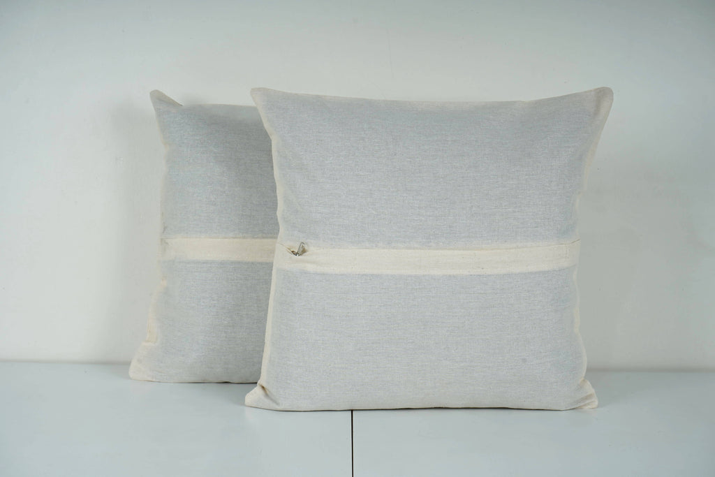 Geyik Desenli Suzani Kırlent Kılıfı 2'li Set 45 x 45 cm