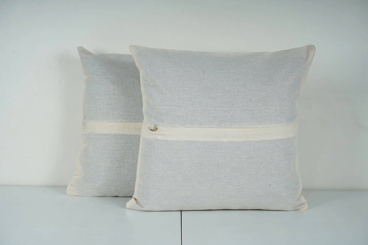 Geyik Desenli Suzani Kırlent Kılıfı 2'li Set 45 x 45 cm