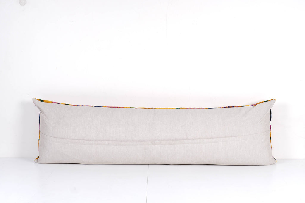 İpek Ikat Kadife Kırlent Kılıfı 40 x 127 cm