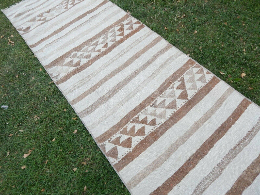 Vintage Herki Kilim Yolluk 84 x 337 cm