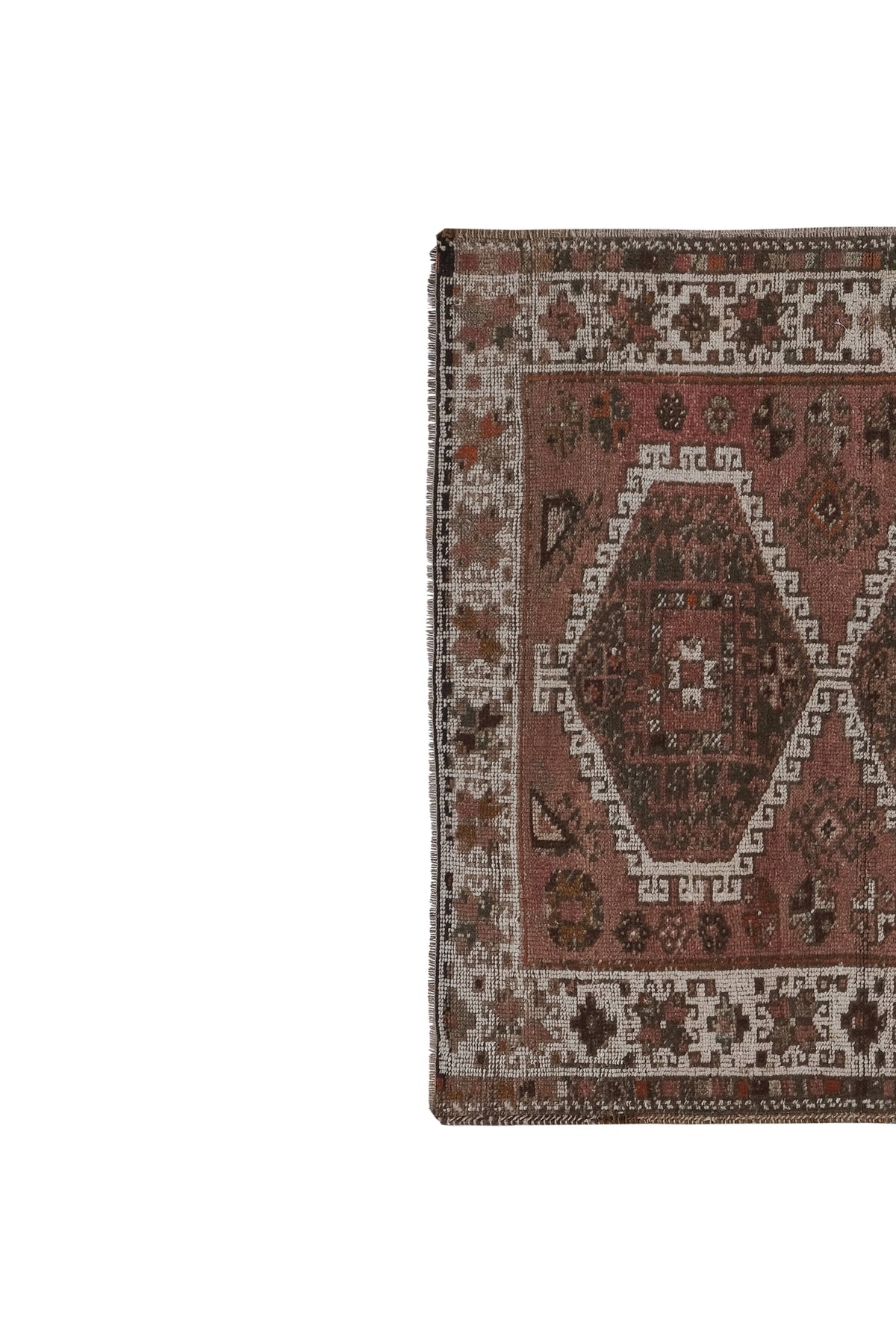 Vintage Kürt Halı Yolluk 133 x 262 cm