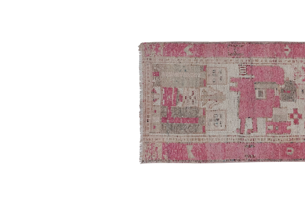 Vintage Kürt Halı Yolluk 99 x 330 cm
