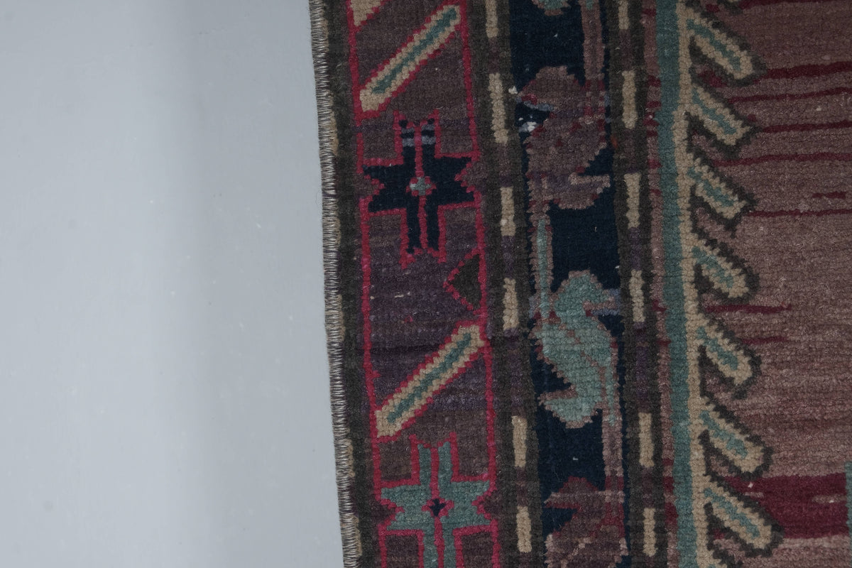 Vintage Kafkas Halı Yolluk 118 x 322 cm