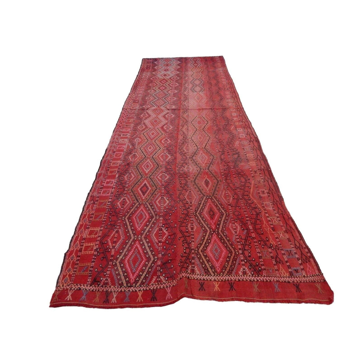 Vintage Konya Kilim Yolluk 116 x 353 cm