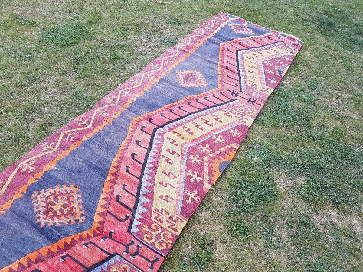 Vintage Kilim Yolluk 83 x 337 cm