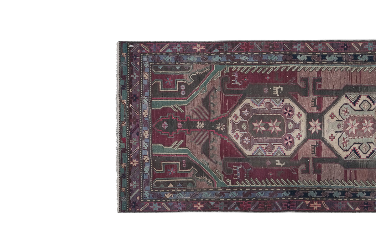 Vintage Kafkas Halı Yolluk 118 x 322 cm