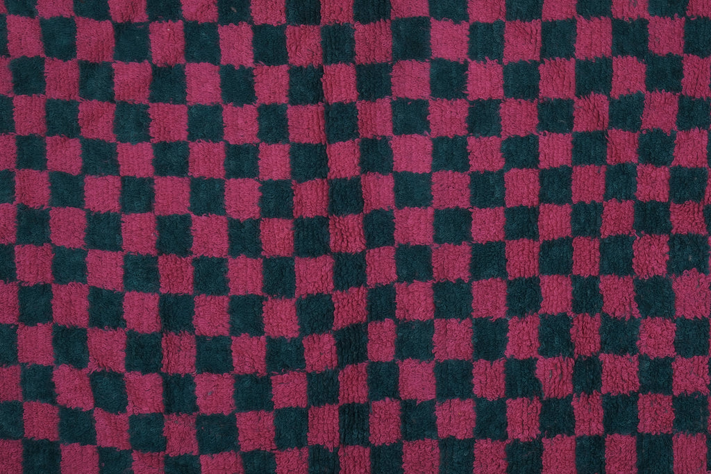 Vintage Türk Damalı Tulu Halı 144 x 190 cm