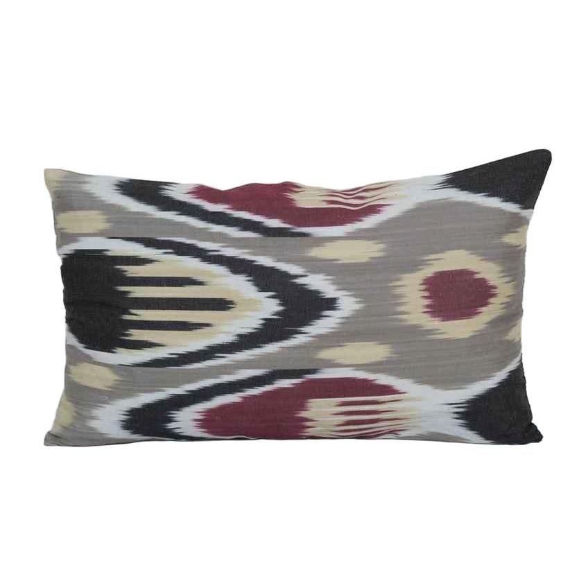 İpek Ikat Kadife Kırlent Kılıfı 30 x 50 cm
