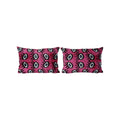 İpek Ikat Kadife Kırlent Kılıfı 2'li Set 40 x 60 cm