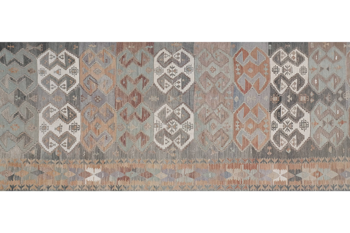 Vintage Kilim Yolluk 123 x 367 cm