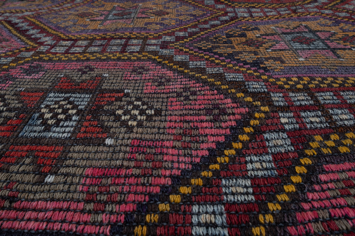 Vintage Türk Cecim Yolluk 88 x 288 cm