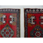 Vintage Türk Yastık Halı 2'li Set 53 x 104 cm
