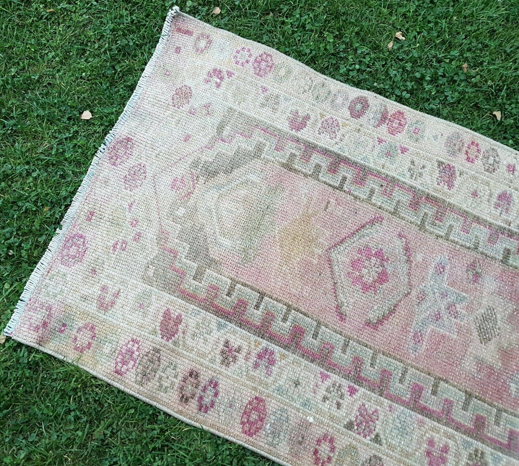 Vintage Kürt Halı Yolluk 85 x 397 cm