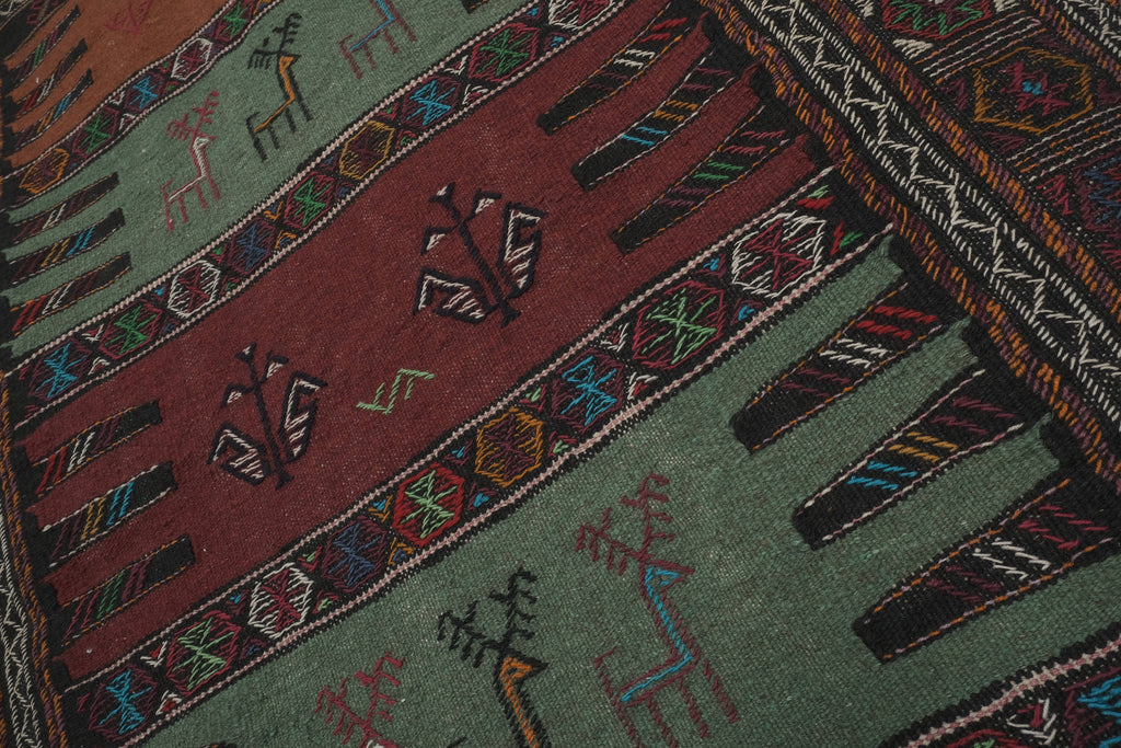 Vintage Sumak Kilim 102 x 163 cm