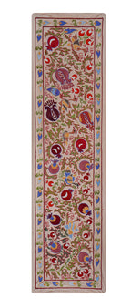 Kuş Desenli Suzani Duvar Örtüsü 52 x 191 cm
