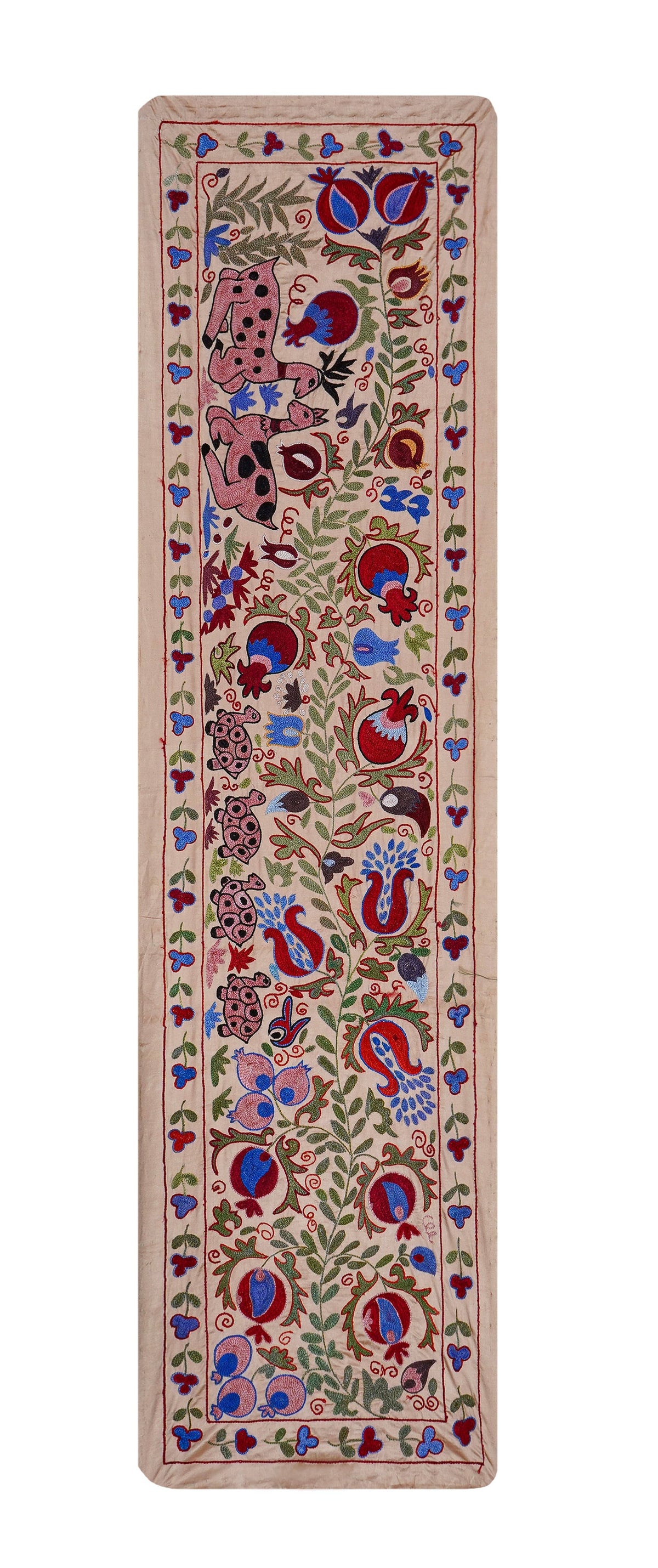 El İşlemesi Suzani Yolluk 51 x 190 cm