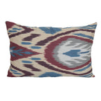 İpek Ikat Kadife Kırlent Kılıfı 30 x 46 cm