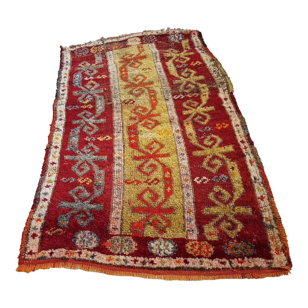 Vintage Uşak Yastık Halı 57 x 98 cm