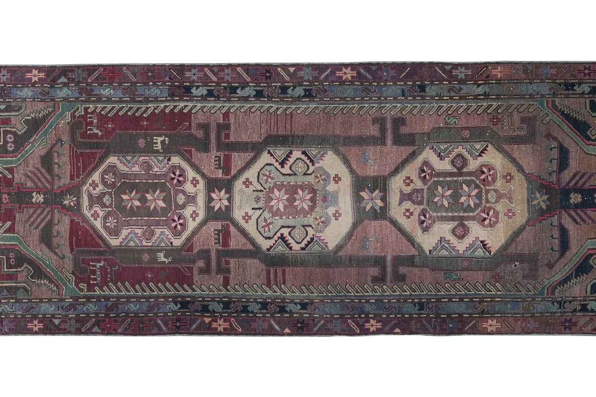 Vintage Kafkas Halı Yolluk 118 x 322 cm