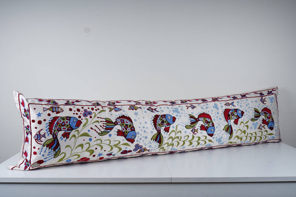 Suzani Kırlent Kılıfı 45 x 185 cm