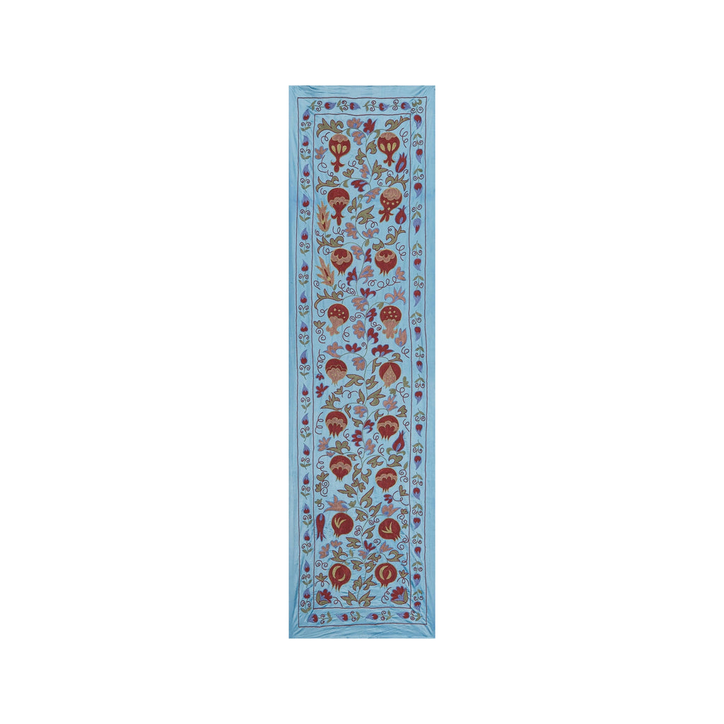 El İşlemesi Suzani Duvar Örtüsü 53 x 190 cm