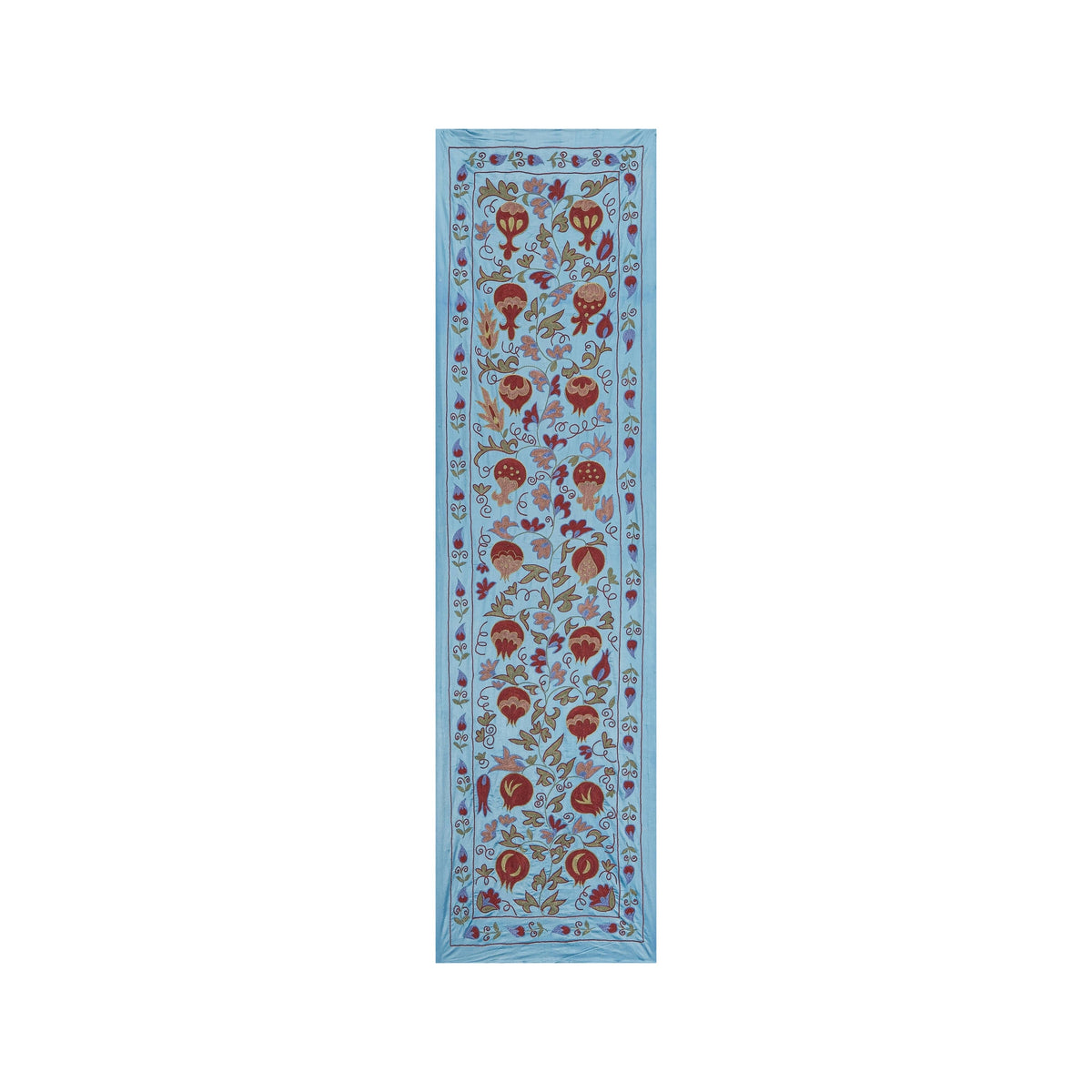 El İşlemesi Suzani Duvar Örtüsü 53 x 190 cm