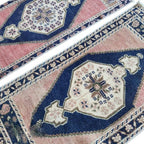 Vintage Türk Yastık Halı 2'li Set 48 x 103 cm
