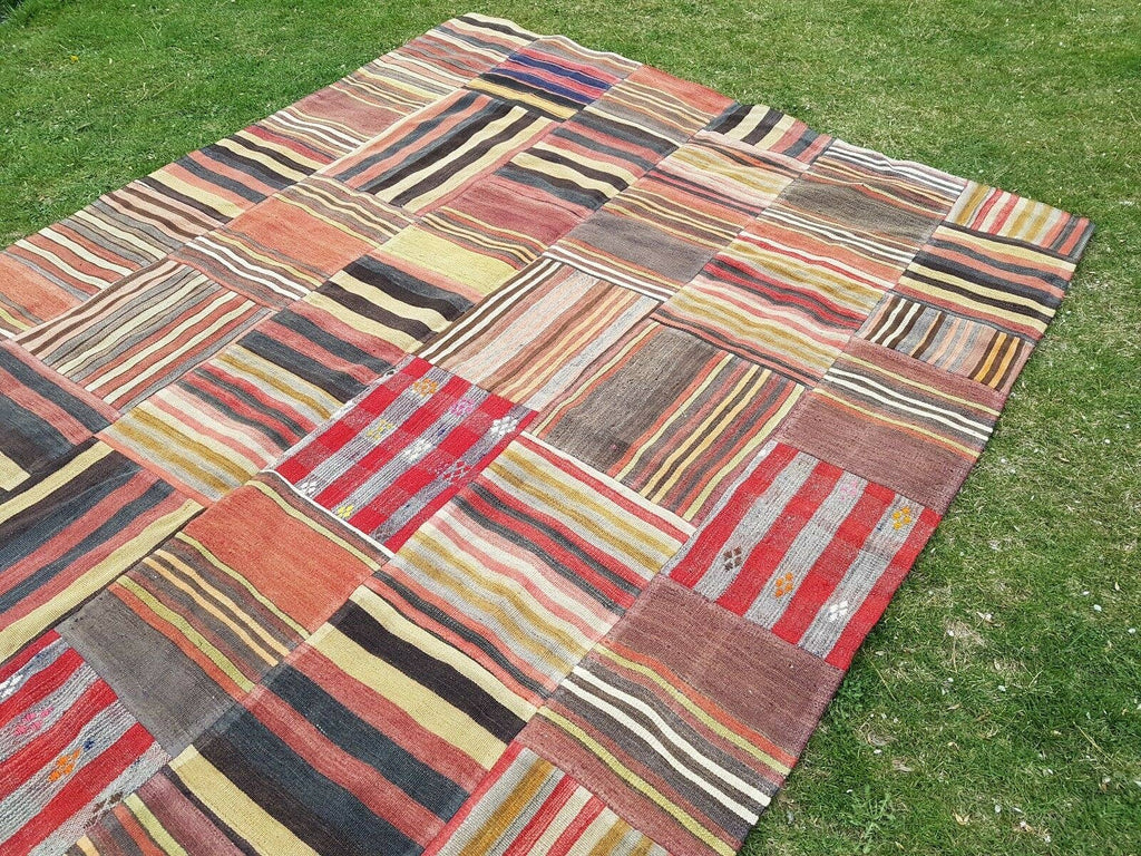 Vintage Patchwork Kilim 215 x 300 cm
