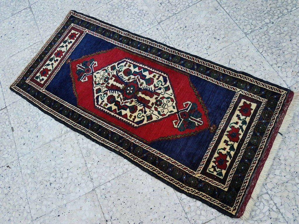 Vintage Yastık Halı 57 x 124 cm