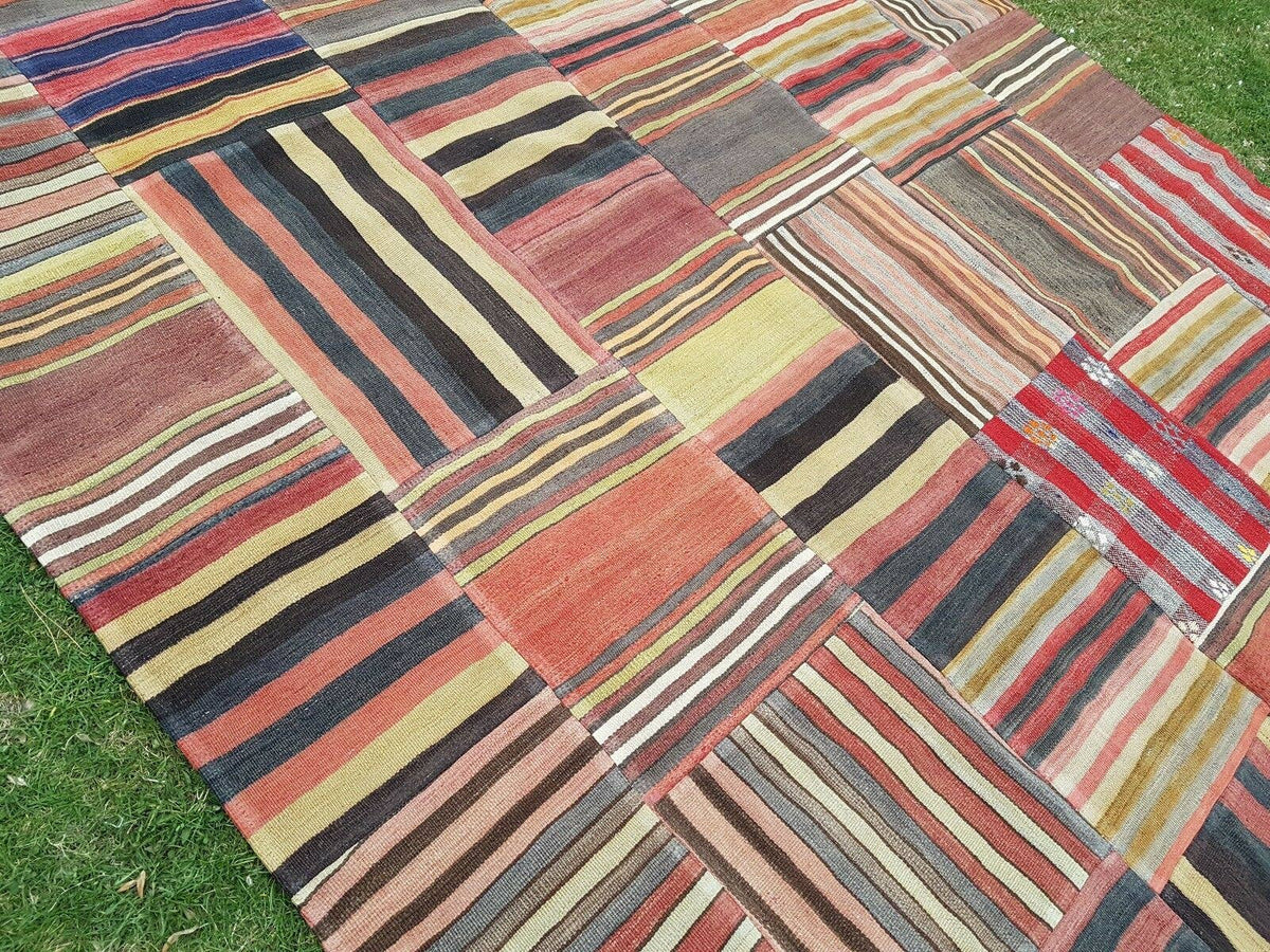 Vintage Patchwork Kilim 215 x 300 cm