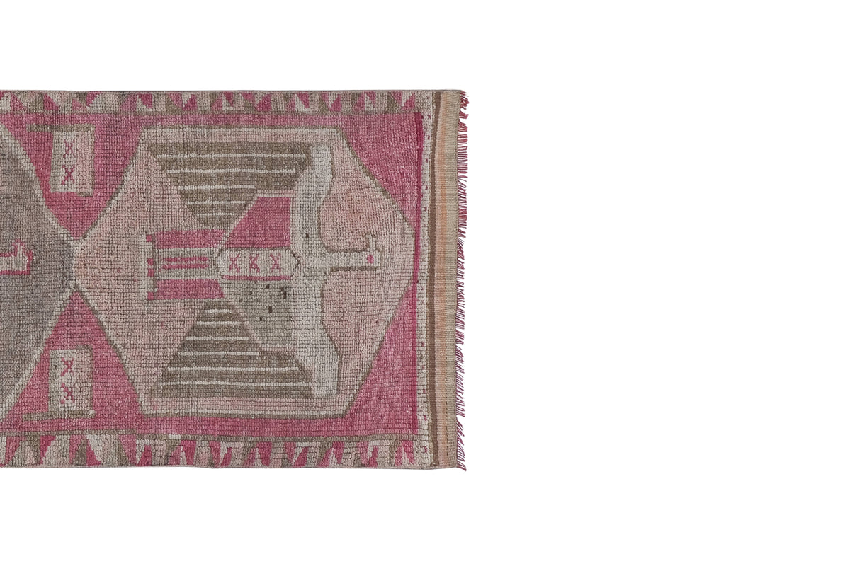 Vintage Türk Halı Yolluk 103 x 351 cm