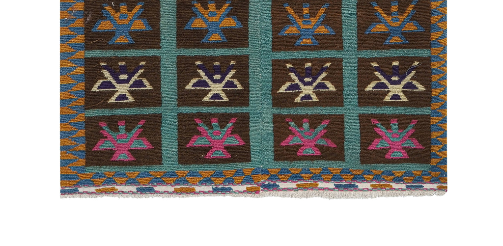 Vintage Türk Tulu Halı 125 x 140 cm