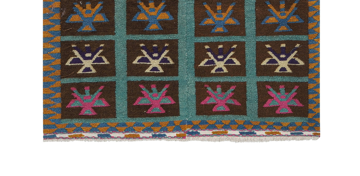 Vintage Türk Tulu Halı 125 x 140 cm