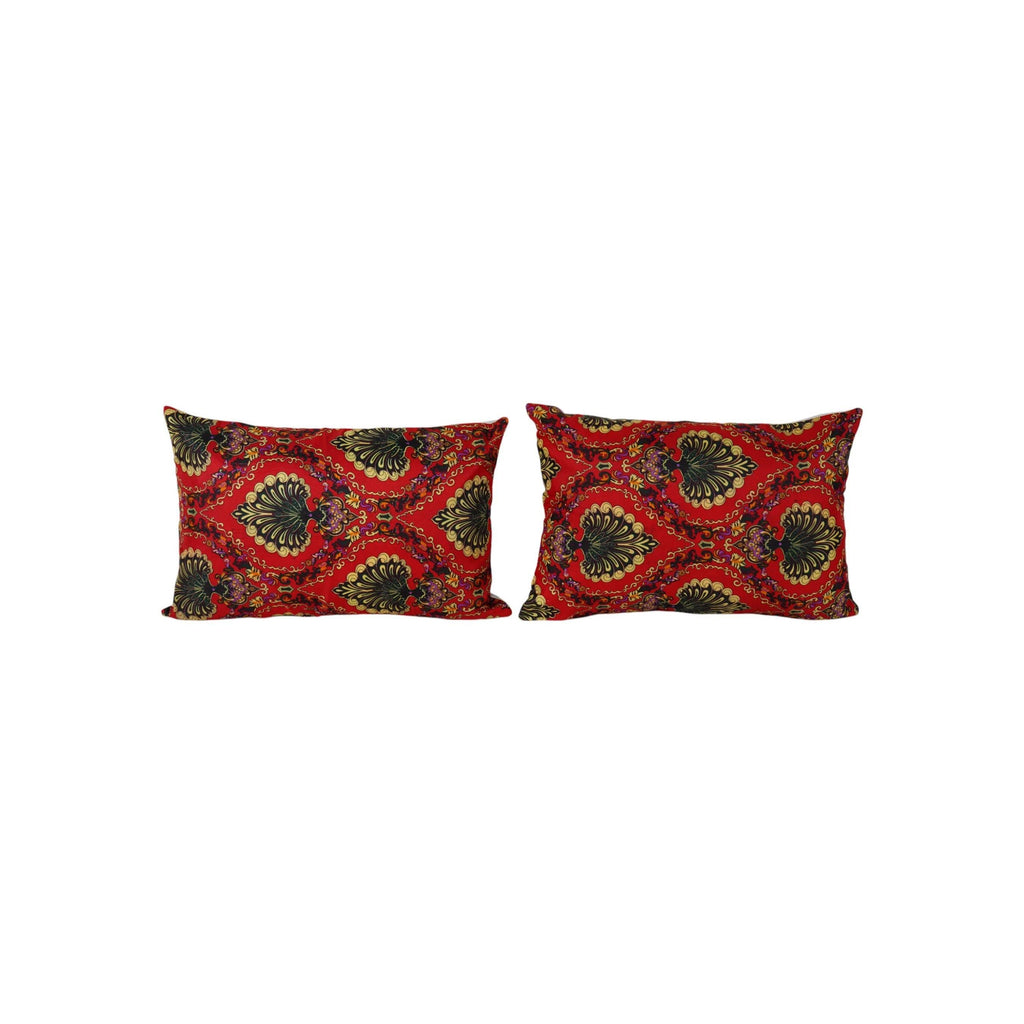 Özbek Baskılı Kırlent Kılıfı 2'li Set 38 x 57 cm
