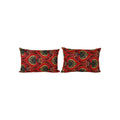 Özbek Baskılı Kırlent Kılıfı 2'li Set 38 x 57 cm